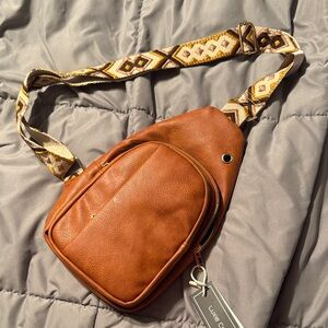 Crossbody Aztec strap nwt